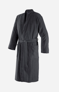 Męski płaszcz kąpielowy w stylu kimono, w kolorze antracytowym product