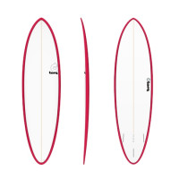 Torq 6'8" Mod Fun Surfboard - Berry Rail & Pinline - 6'8" product