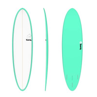 Torq 7'2" Mod Fun Surfboard - Seagreen & Pinline - 7'2" product