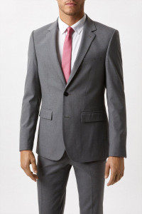 Mens Plus And Tall Slim Grey Essential Jacket product