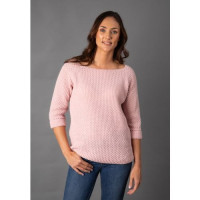 Maisie Relaxed Jumper in Salmon Pink - Small product