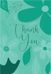 Argento Thank You Card - Green product