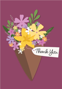 Argento Thank You Card - Purple product