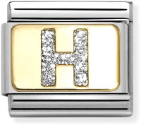 Nomination Gold Glitter H Charm product