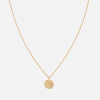 Astrid & Miyu Libra Zodiac 18-Karat Gold-Plated Recycled Sterling Silver Necklace product