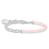 THOMAS SABO Silver Charmista Chain Rose Quartz Charm Bracelet product