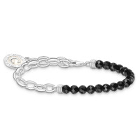 THOMAS SABO Silver Charmista Chain Onyx Charm Bracelet product