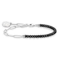 THOMAS SABO Silver Charmista Link Chain Onyx Charm Bracelet product