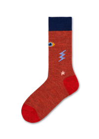 Bruine enkelhoge sokken: Lulu - Hysteria | Happy Socks product