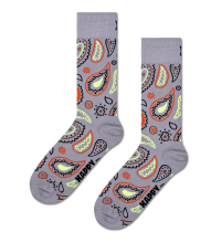 Grey Paisley Crew Sock product