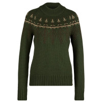 tentree - Women's Highline Wool Intarsia Sweater - Trui maat XL, olijfgroen product