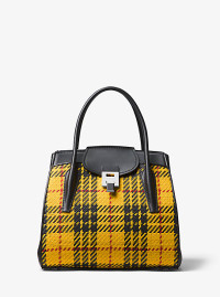 Bancroft Large Tartan And Calf Leather Satchel product