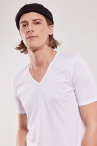 ARMOR-LUX T-shirt col V - coton léger issu de l?agriculture biologique Homme BLANC M product