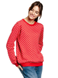 Pussy Deluxe Chic Dotties Damen Strickpullover rot allover product