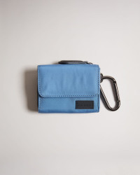 Men's Nylon Clip On Wallet in Blue, Dans product