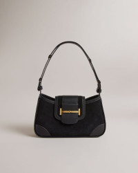 Women's Suede Leather Shoulder Bag in Black, Edalani product