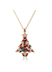 Red Alloy Detail Hot Drilling Necklace product