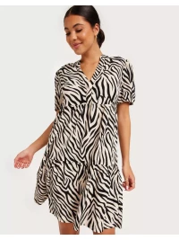 JdY Jdylotus S/S V-Neck Dress Jrs Atk Tapioca Zebra product