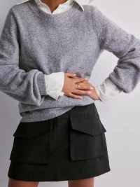 Neo Noir - Minikjolar - Black - Janet Structure Skirt - Kjolar - miniskirts product