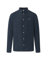 KNOWLEDGE COTTON APPAREL Leinenhemd  Regular Fit  blau | L product