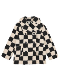 Beryl Double-Breasted Fleece Coat - Checkerboard - Large (UK 16-18) product