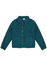 Yorkie Penny Collar Sherpa Fleece - Teal - Large (UK 16-18) product