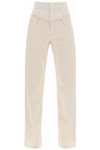 Isabel Marant Noemie Loose Jeans In Two Tone Denim product
