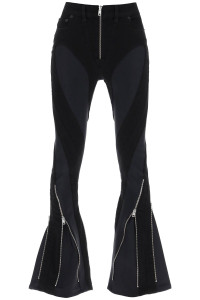 Mugler Jeans With Spiral Jersey Inserts product