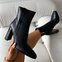 Ronald Black Block Heeled Ankle Boots product