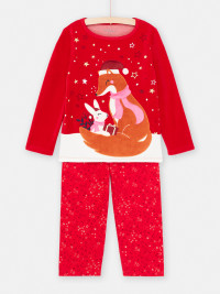 Pyjama Noel Rouge Pour Enfant Fille - 12A - Du Pareil Au Même product