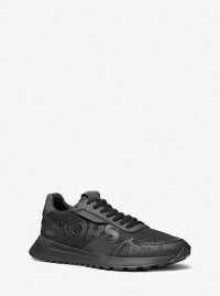 MK Sneaker Miles in pelle e mesh - Nero (Nero) - Michael Kors product