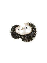 Collectif Accessories Hedgehog Pair Brooch - ONE Black product