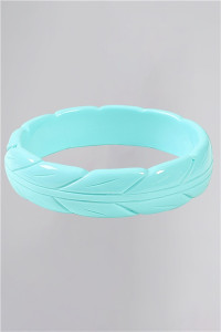 Collectif Accessories Lena Carved Bangle - ONE Baby Blue product