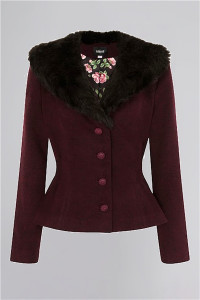 Collectif Mainline Molly Riding Jacket - UK 18 Wine product