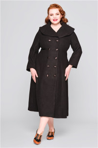 Collectif Womenswear Eileean Coat - UK 22 Black product