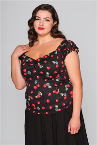 Collectif Womenswear Dolores 50s Cherry Top - UK12 product