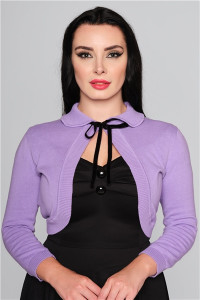 Collectif Womenswear Andi Knitted Bolero - UK 12 Lilac product