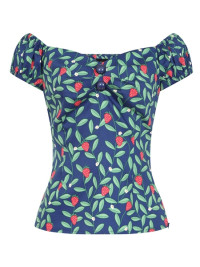 Collectif Womenswear Dolores Strawberry Vine Top - UK20 product