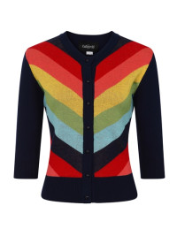 Collectif Womenswear Serenity Rainbow Cardigan - UK 6 Multicoloured product