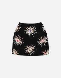 Oceanus Women's Callie Co-ord Skirt Black - Size: 18/16/16/None product