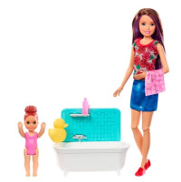 Barbie Skipper Babysitter Play Set Child & Bathtub product