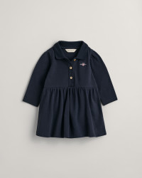 GANT Kids Baby Girl Shield Piqué Rugger Dress (68) Blue product