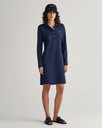 GANT Women Shield Piqué Long Sleeve Dress (XS) Blue product