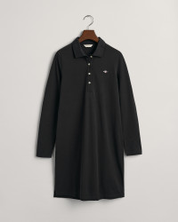 GANT Women Shield Piqué Long Sleeve Dress (XS) Black product