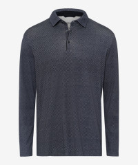 BRAX Heren Shirt Style PICO, blue minimal, maat S product