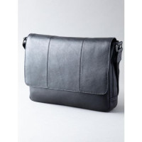 Scarsdale Leather Messenger Bag in Black product
