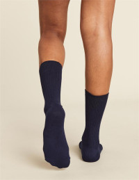 Women's Ribbed Crew Socks - Navy product