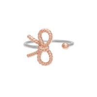 Olivia Burton Silver & Rose Gold Bow Ring product