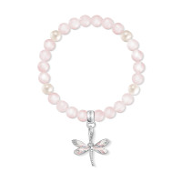 THOMAS SABO Pink Dragonfly Rose Quartz & Pearl Charm Bracelet product