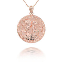 Ancient Egyptian Anubis Osiris Necklace in 9ct Rose Gold product